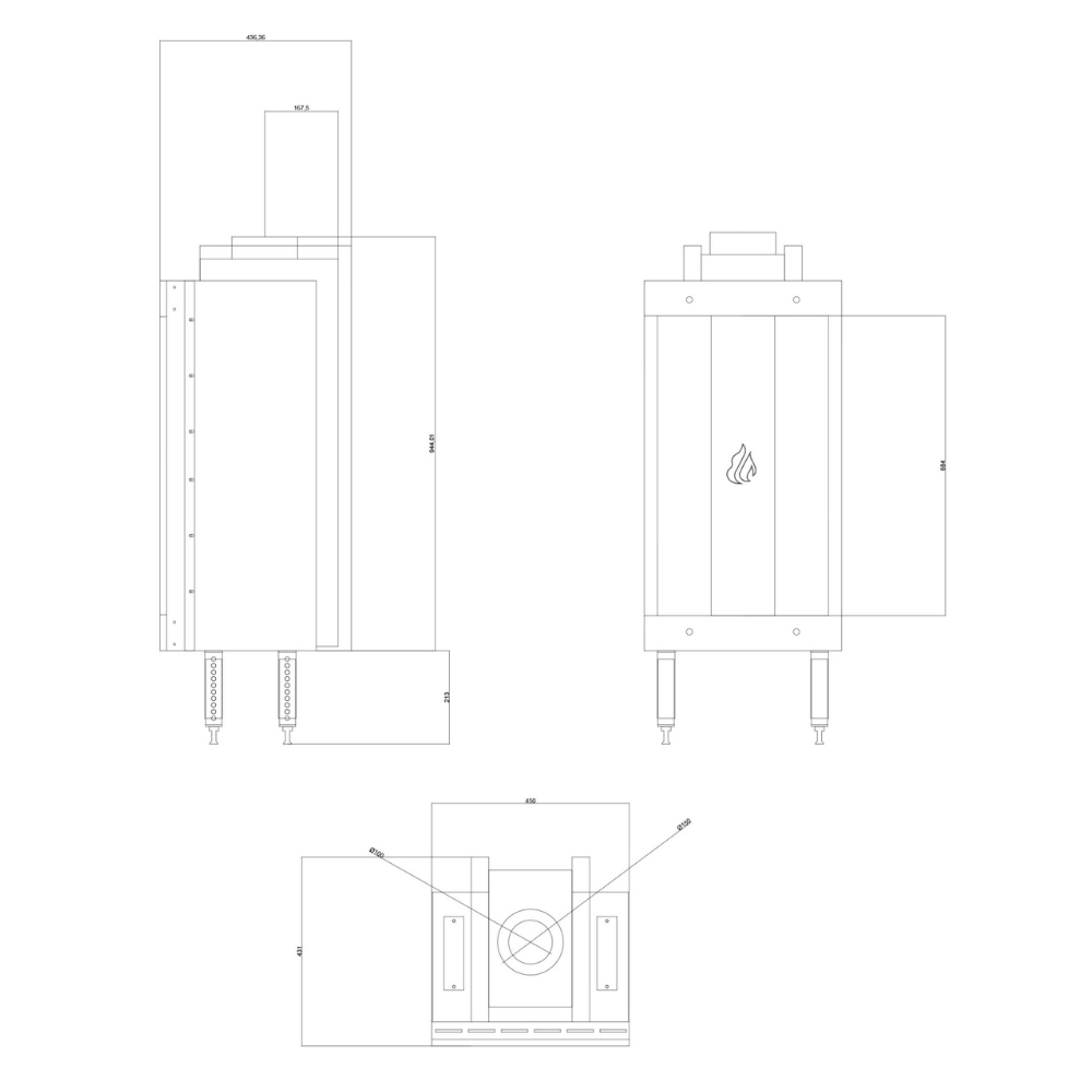Gaskamin Velmora Fire GAS STANDING TUNNEL, 3.9kW - 6.0kW | Gaskamin | Kamin |