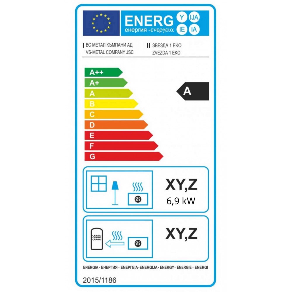 Kaminofen, Holzofen Zvezda, Modell 1 Eko, Leistung 6.9kW | Holzofen | Kaminofen |