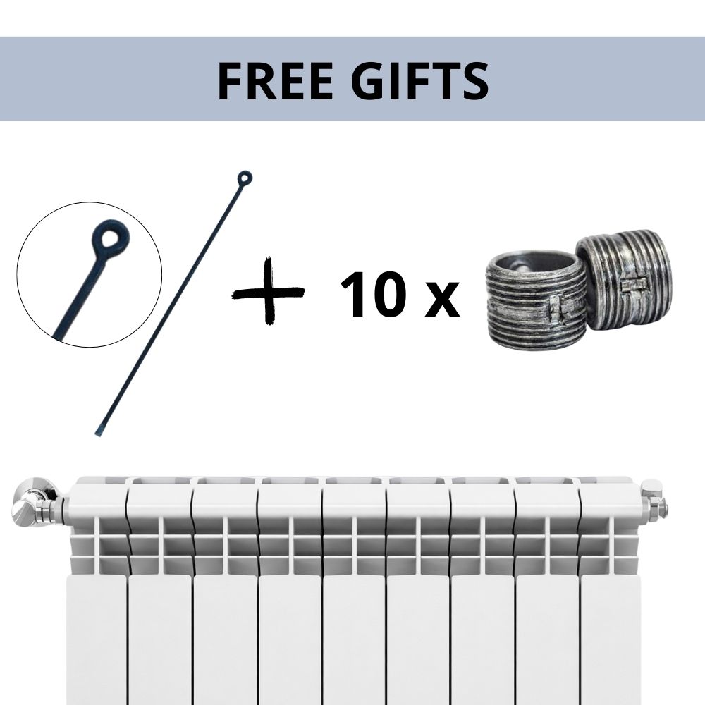 Komplettes Set Aluminium Heizkörper Helyos Evo H350, 6 Stück x 10 Segmente | Aluminium Heizkörper | Heizkörper |