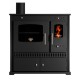 Küchenofen / Küchenhexe Prometey Perfect Eco mit linkem Rauchabzug, 7kW | Kaminofen - Holzofen mit Backfach | Kaminofen |