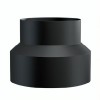 Rauchrohr / Ofenrohr Adapter MK NERO, Stahl, Schwarz, Ø120-130, Dicke 2mm