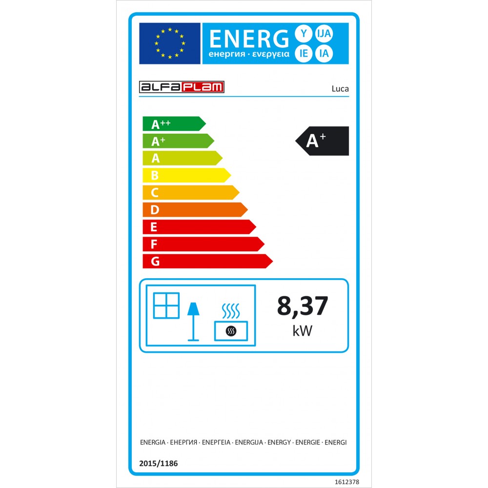 Pelletkamin Alfa Plam Luca Ivory, 8kW |  |  |