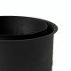 Rauchrohrrosette MK NERO doppelt, Stahl, Schwarz, 115 mm, Ø150 | Ofenrohre | Schornstein |