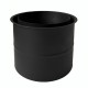 Rauchrohrrosette MK NERO doppelt, Stahl, Schwarz, 115 mm, Ø130 | Ofenrohre | Schornstein |