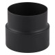Rauchrohr / Ofenrohr Adapter PARKANEX, Stahl, Schwarz, Ø120-130, Dicke 2mm | Ofenrohre | Schornstein |