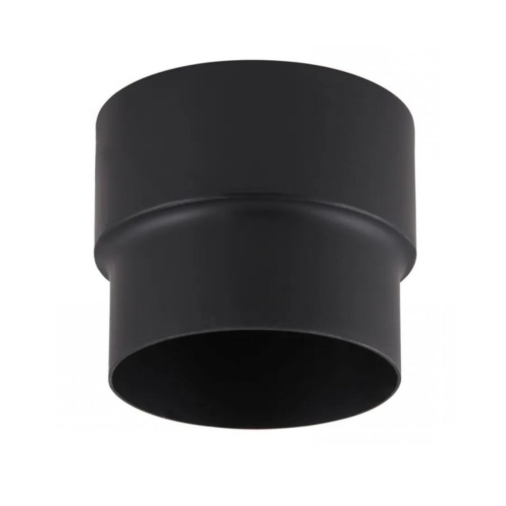 Rauchrohr / Ofenrohr Adapter PARKANEX, Stahl, Schwarz, Ø120-130, Dicke 2mm | Ofenrohre | Schornstein |
