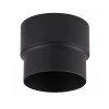 Rauchrohr / Ofenrohr Adapter PARKANEX, Stahl, Schwarz, Ø120-130, Dicke 2mm