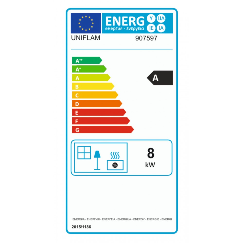 Kamin UNIFLAM 600 PLUS ECO mit Drosselklappe, 8 kW | Kamineinsatz | Kamin |