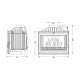 Kamin UNIFLAM 700 OPTION ECO mit Drosselklappe, 10 kW | Kamineinsatz | Kamin |