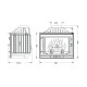 Kamin UNIFLAM 700 STANDARD ECO mit Drosselklappe, 10 kW | Kamineinsatz Modern | Kamin |