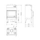 Kamin UNIFLAM 760 DURO mit Luftkanälen und Luftzufuhr, 11 kW | Kamineinsatz | Kamin |