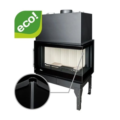 Kamin UNIFLAM 860 EVO PBS mit Luftkanälen und Luftzufuhr, rechte Seite, 15 kW - Produktvergleich