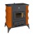 Kaminofen, Holzofen Prity, Modell K2 RK, Leistung 10kW, Keramikverkleidung, Füße