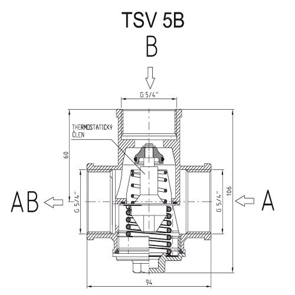 Thermostatisches Dreiwegeventil | Mixing valves | Sicherheitsausrüstungen |
