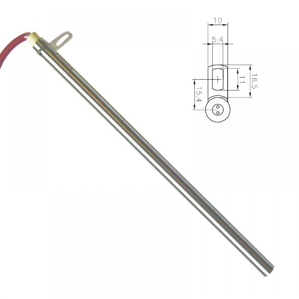 Heizelement für Pelletofen Edilkamin, Gesamtlänge 280mm, 470W | Pelletofen Ersatzteile | Ersatzteile |