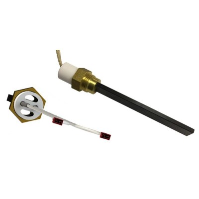 Glühzünder / Zünder mit Schwarz Quarz Kristall für Pelletofen Eco Spar, BURNiT, Whitfield, Lennox und andere, Gesamtlänge 123mm, 400W - Produktvergleich