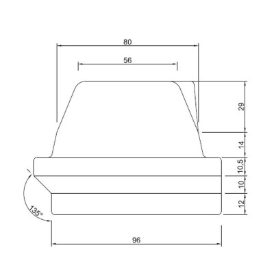 Brennschale / Brennertopf für Pelletofen 165 x 106mm - Ersatzteile