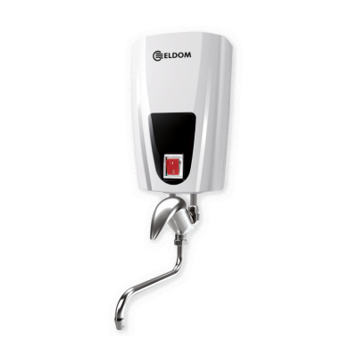 Eldom with ceramic head mixing tap, 6.5 kW - Eldom Vertical 150L, One heat exchanger