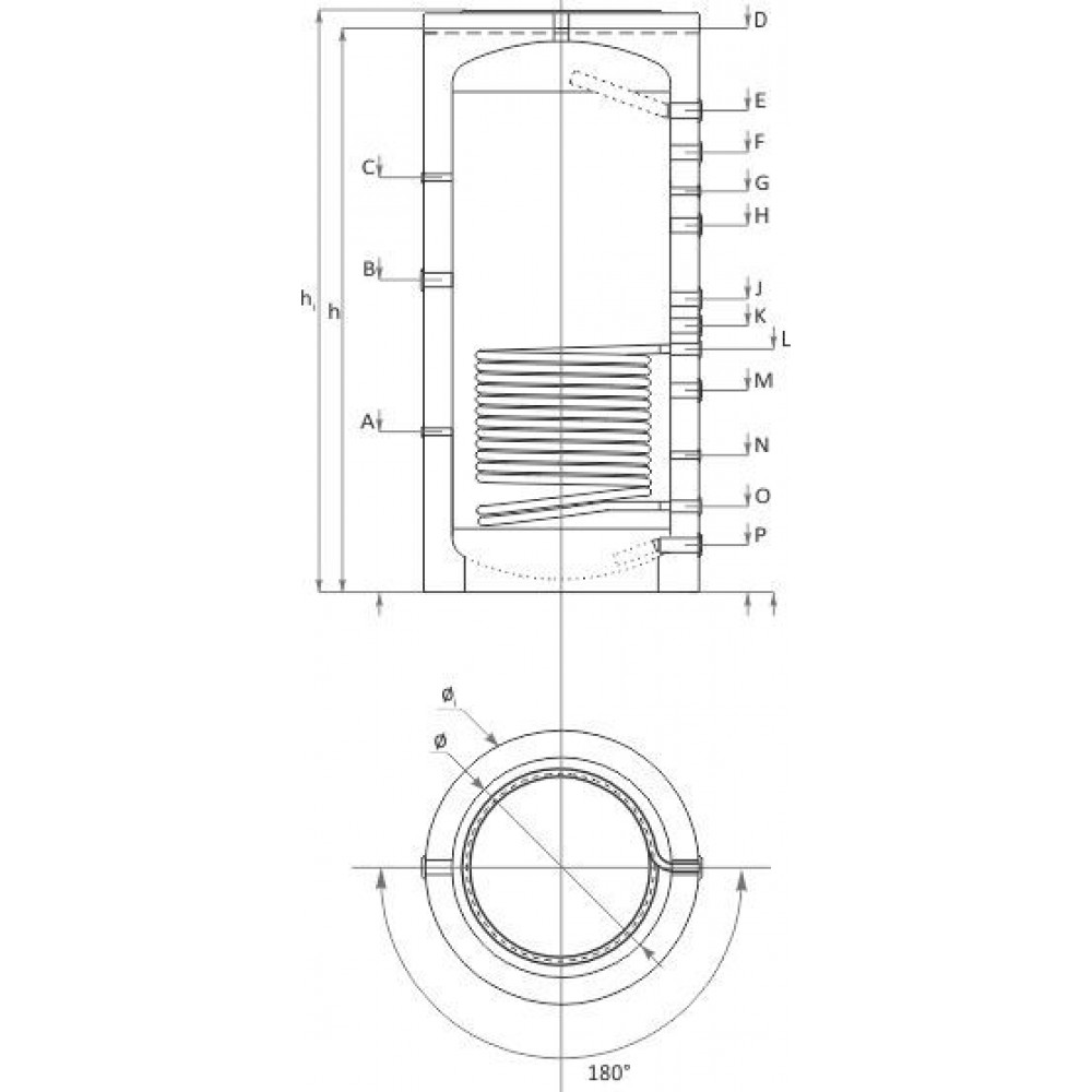 Pufferspeicher Sunsystem, Solarspeicher Modell PR 2500, Kapazität 2500L, Ein Wärmetauscher | Pufferspeicher Pufferspeicher Sunsystem, Solarspeicher Modell PR 2500, Kapazität 2500L, Ein Wärmetauscher | Pufferspeicher | Warmwasserspeicher |