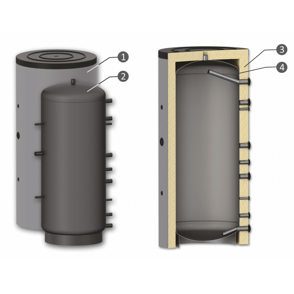 Pufferspeicher Sunsystem, Solarspeiche Modell P 2000, Kapazität 2000L, Ohne Wärmetauscher | Pufferspeicher Pufferspeicher Sunsystem, Solarspeiche Modell P 2000, Kapazität 2000L, Ohne Wärmetauscher | Pufferspeicher | Warmwasserspeicher |