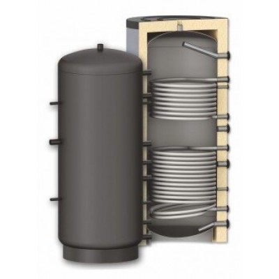 Pufferspeicher Sunsystem, Solarspeicher Modell PR2 2000, Kapazität 2000L, Zwei Wärmetauscher - Pufferspeicher