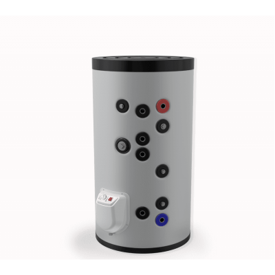 Warmwasser-Kombi-Standspeicher, Eldom, Volumen 150L, zwei Wärmetauscher - Eldom Vertical 150L, One heat exchanger