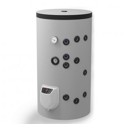 Warmwasserspeicher Eldom Stainless Free standing 150L, Two heat exchangers, Electronic control - Eldom Vertical 150L, One heat exchanger