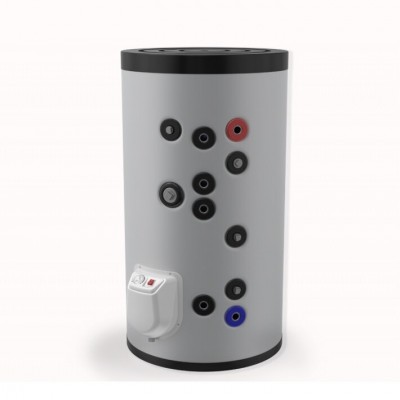 Warmwasserspeicher Eldom Stainless Free standing 150L, Two heat exchangers - Eldom Vertical 150L, One heat exchanger