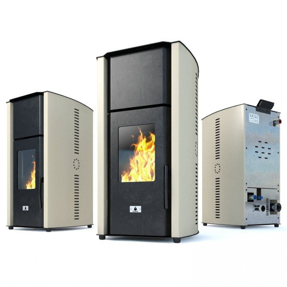 Pelletofen Wasserführend Eco Spar Auriga Ivory, 25kW | Pelletofen Wasserführend | Pelletofen |