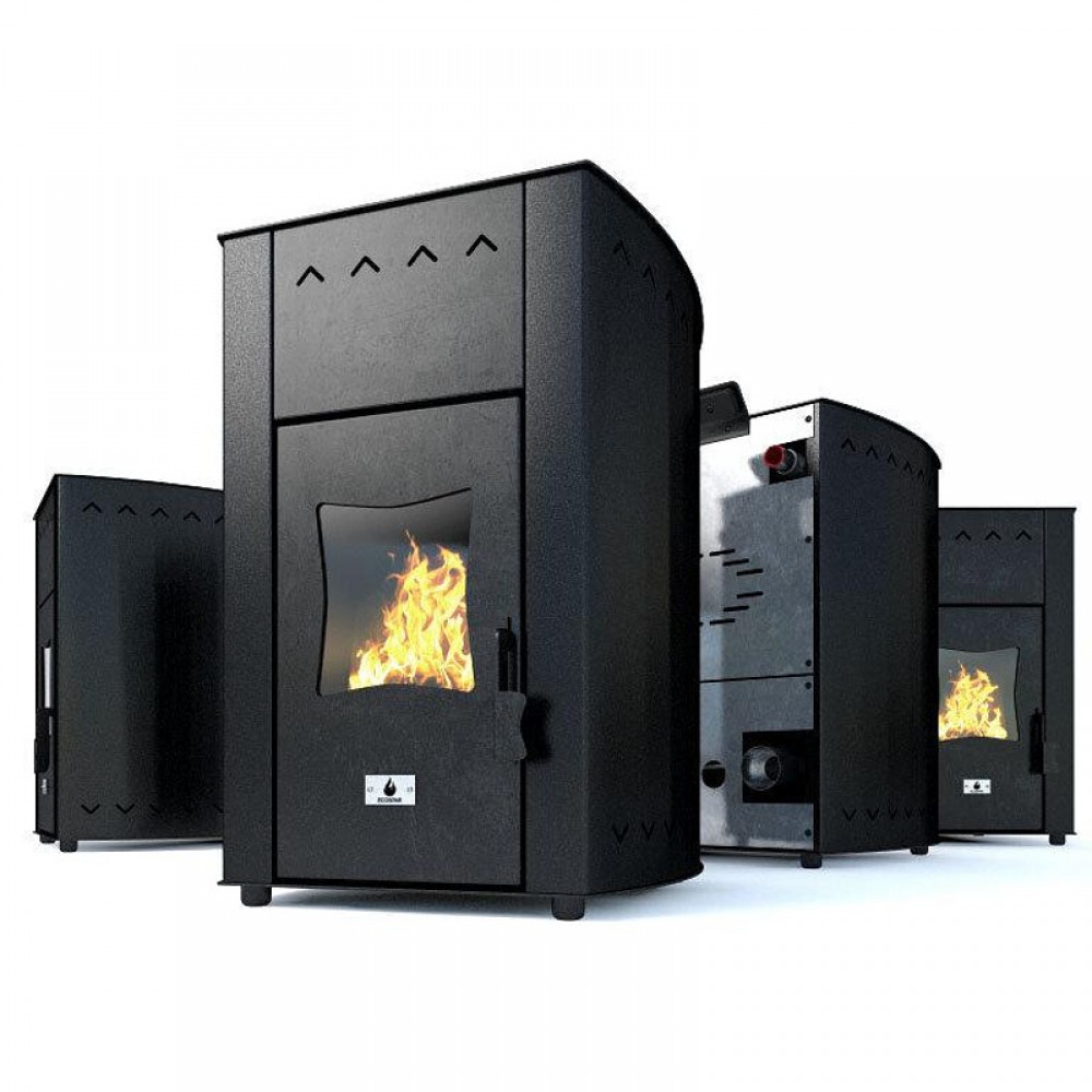 Pelletofen Wasserführend Eco Spar Minima Black, 12kW | Pelletofen Wasserführend | Pelletofen |