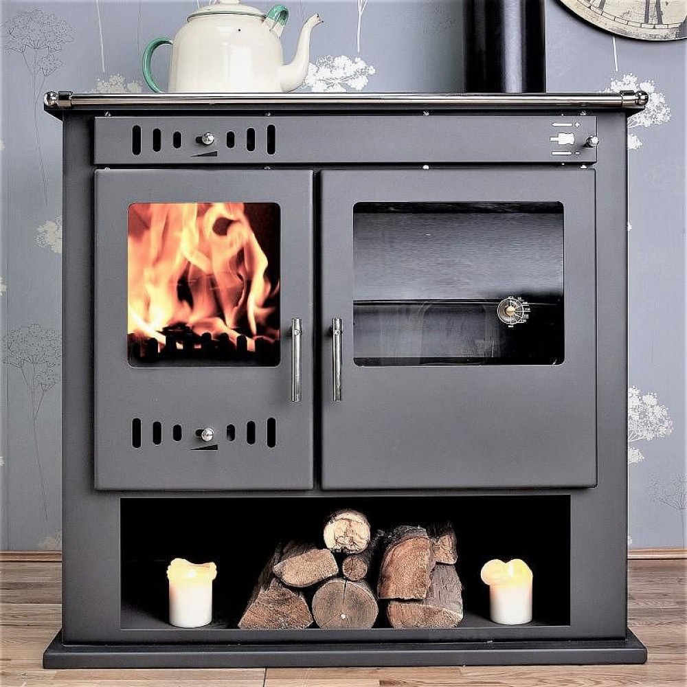 Wasserführender Küchenofen Victoria 05 mit backfach und Kochplatte, Modell Victoria B, Leistung 10.2kW | Küchenofen | Holz |