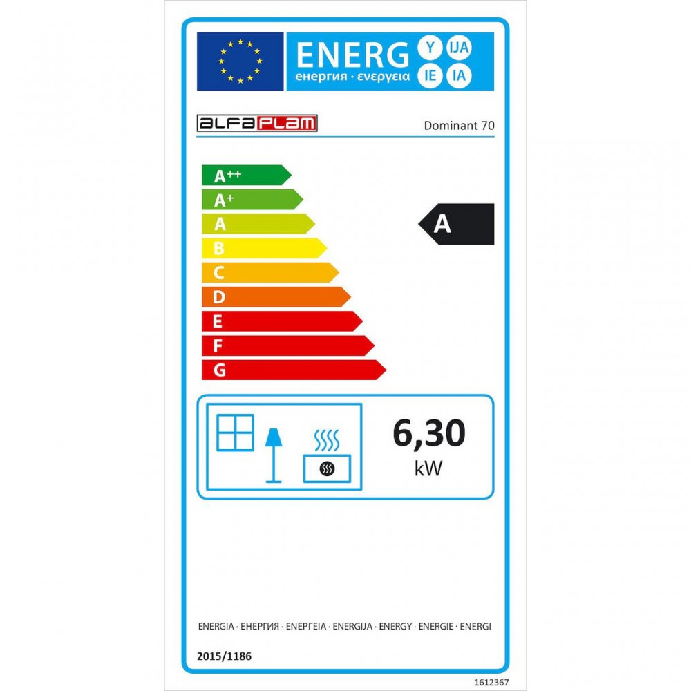 Küchenofen Alfa Plam Dominant 70, 6.3kW | Küchenofen | Holz |
