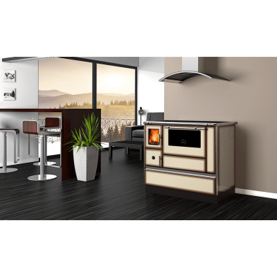 Küchenofen Alfa Plam Dominant 90H Light Mocha, 6.5kW - Alfa-Plam