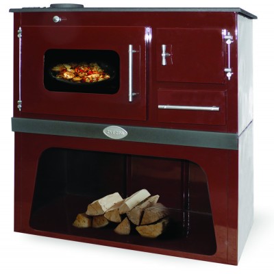 Küchenofen Zvezda, Modell Classic CPE, Leistung 5.7 kW, Backofen, Kochplatten - Kaminofen
