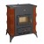 Kaminofen, Holzofen Prity, Modell K2 RK Braun, Leistung 10kW, Keramikverkleidung, Füße