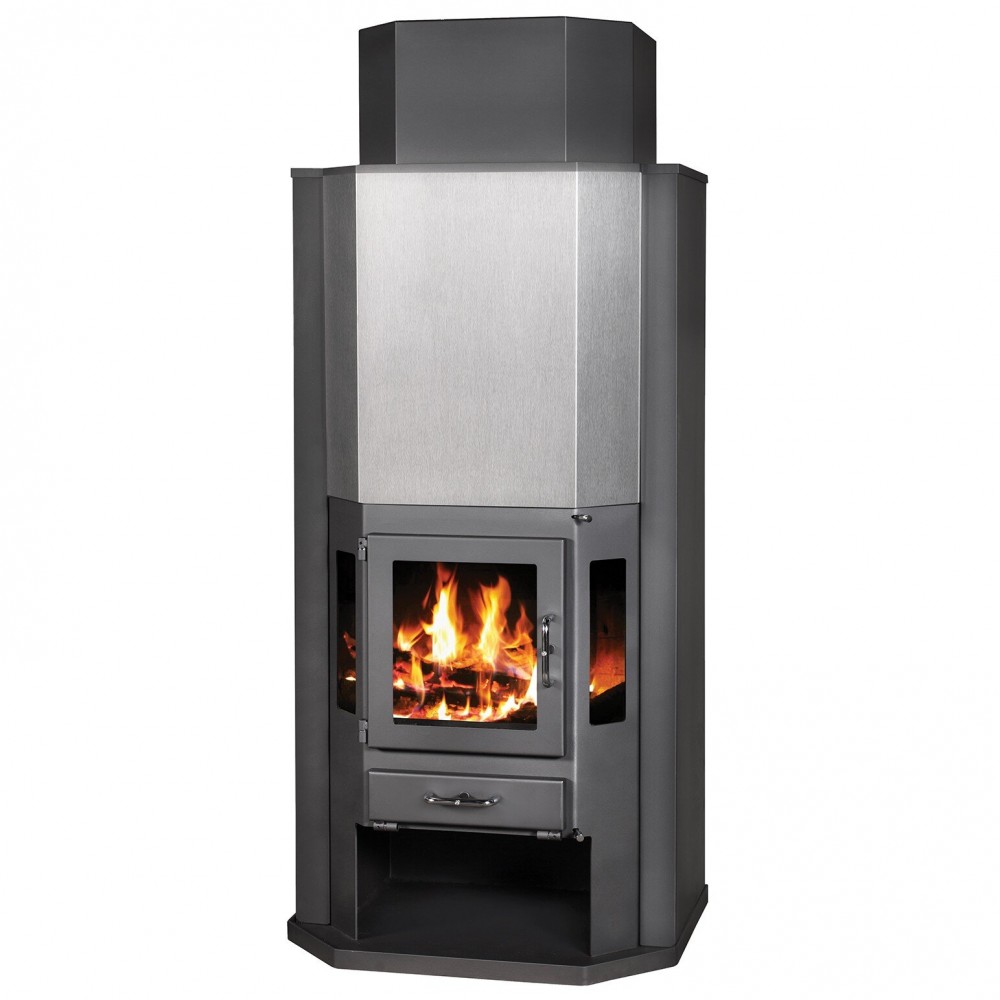 Wasserführender Kaminofen Victoria 05, Modell Diplomat BO-v, Leistung 14.4kW, mit thermischer Entladung | Wasserführender kaminofen | Kaminofen |