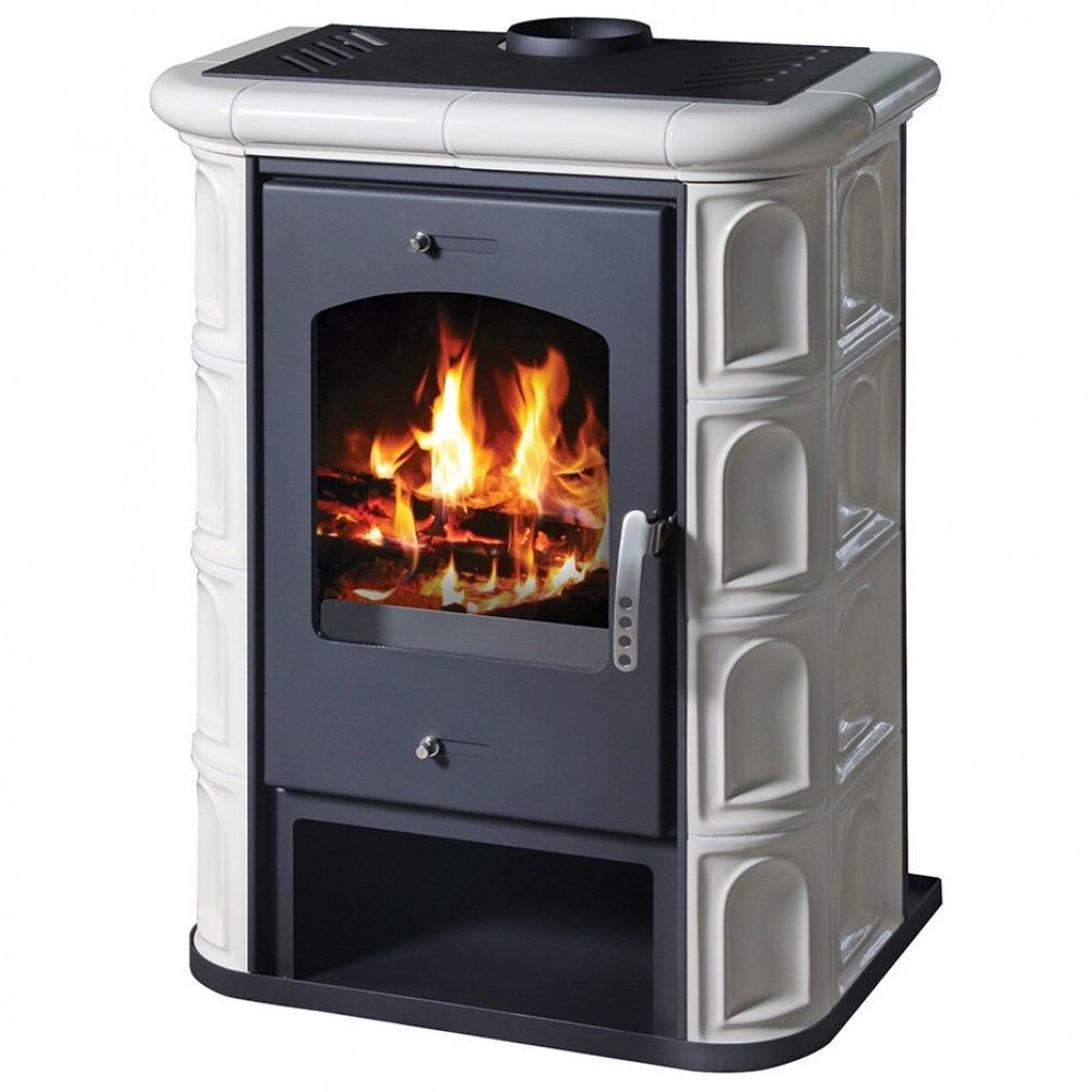 Wasserführender Kaminofen Victoria 05, Modell Venice B, Leistung 9.3kW, Kachelverklaidung | Wasserführender kaminofen | Kaminofen |