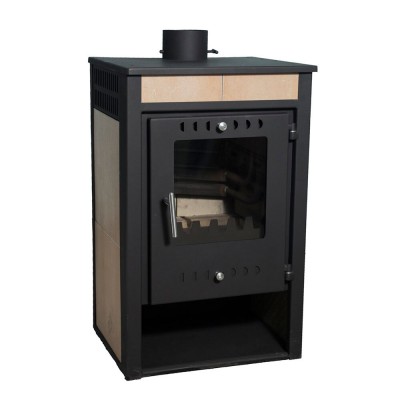 Holzofen mit Wasserkessel Zvezda, Modell 4 VR 12 C, Leistung 19 kW - Kaminofen