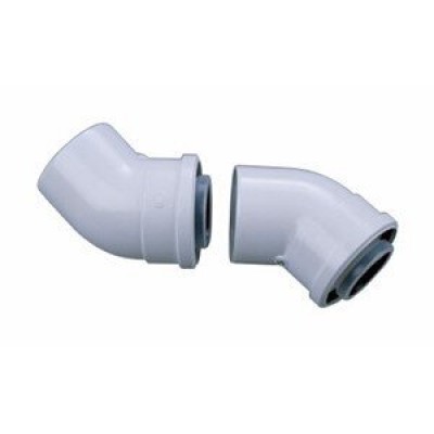 Set of 2 coaxial 45° flue elbow for gas boiler Bosch Ø60/100mm - Schornstein
