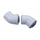 Set of 2 coaxial 45° flue elbow for gas boiler Bosch Ø60/100mm | Accessoires | Gas |
