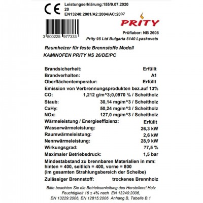Heizkessel PRITY NS26, 29kW - Prity