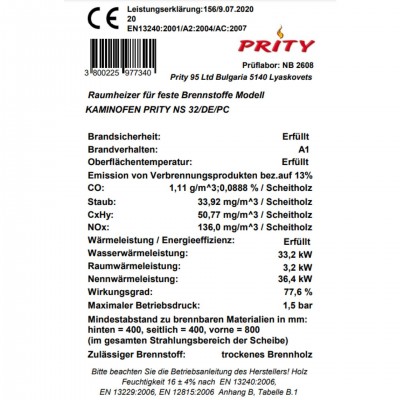 Heizkessel PRITY NS32, 36kW - Prity