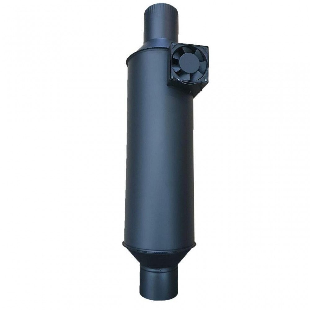 Abgaswärmetauscher / Rauchrohr-Wärmetauscher Balkan Energy Vulkan, Durchmesser 130mm, Ventilator | Abgaswärmetauscher | Schornstein |