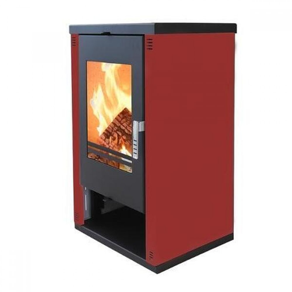 Kaminofen, Holzofen Verso Lheia Rot, Leistung 7.5 kW | Holzofen | Kaminofen |