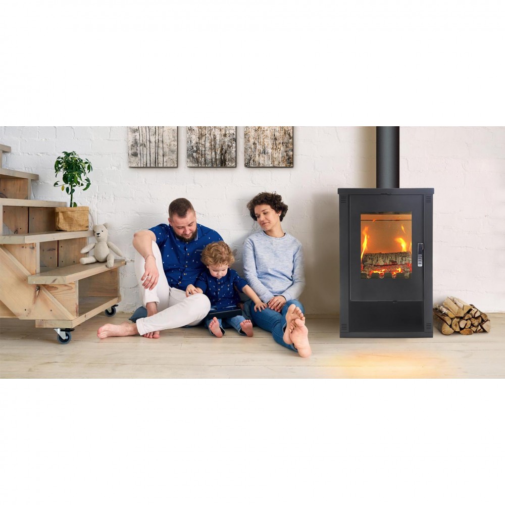 Kaminofen, Holzofen Verso Lheia Rot, Leistung 7.5 kW | Holzofen | Kaminofen |