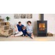Kaminofen, Holzofen Verso Lheia Rot, Leistung 7.5 kW | Holzofen | Kaminofen |