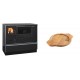 Set Küchenofen / Küchenhexe mit Backofen und Kochplatte Alfa Plam, Modell Dominant 90H, Leistung 6.5kW + Holz untersetzer für gusseisenschüssel Solagio HSYKTV22 | Kaminofen - Holzofen mit Backfach | Kaminofen |