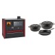 Set Küchenofen / Küchenhexe Wasserführend Prity GT W10 Rot, mit Edelstahl-Backofen, Glaskeramik-Kochfeld und Schublade, 13.3 kW + Gusseisen Topf Set aus 3 teilen Solagio, Black Onyx | Kaminofen - Holzofen mit Backfach | Kaminofen |
