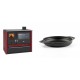 Set Küchenofen / Küchenhexe Wasserführend Prity GT W10 Rot, mit Edelstahl-Backofen, Stahlhobel und Schublade, 13.3 kW + Emaillierte gusseisenpfanne mit zwei Griffen Solagio, Black Onyx, Ф19cm | Kaminofen - Holzofen mit Backfach | Kaminofen |