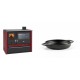 Set Küchenofen / Küchenhexe Wasserführend Prity GT W10 Rot, mit Edelstahl-Backofen, Stahlhobel und Schublade, 13.3 kW + Emaillierte gusseisenpfanne mit zwei Griffen Solagio, Black Onyx, Ф16cm | Kaminofen - Holzofen mit Backfach | Kaminofen |